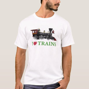 Camiseta Eu amo trens