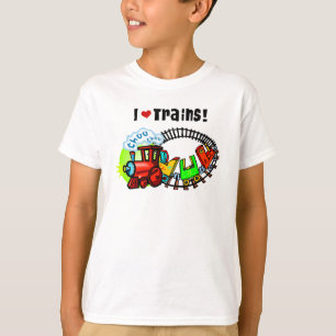 Camiseta Eu amo trens