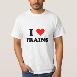 Camiseta Eu amo trens