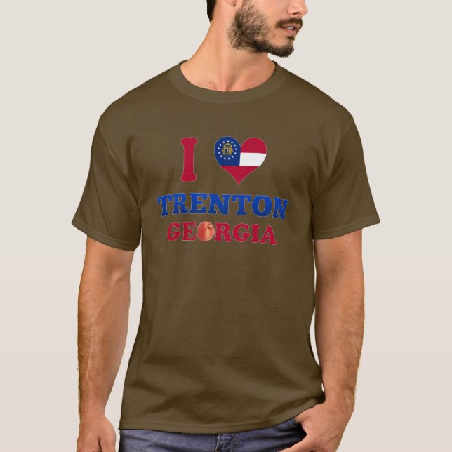 Camiseta Eu amo Trenton, Geórgia (Frente)
