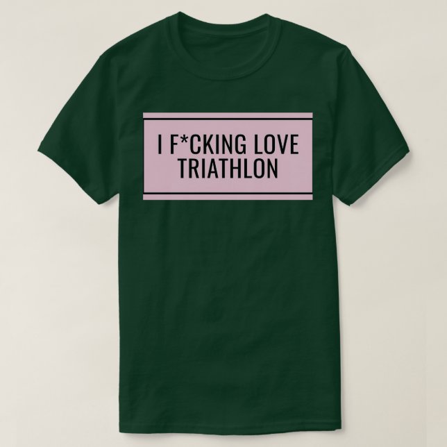 Camiseta Eu Amo Triathlon 16 (Frente do Design)