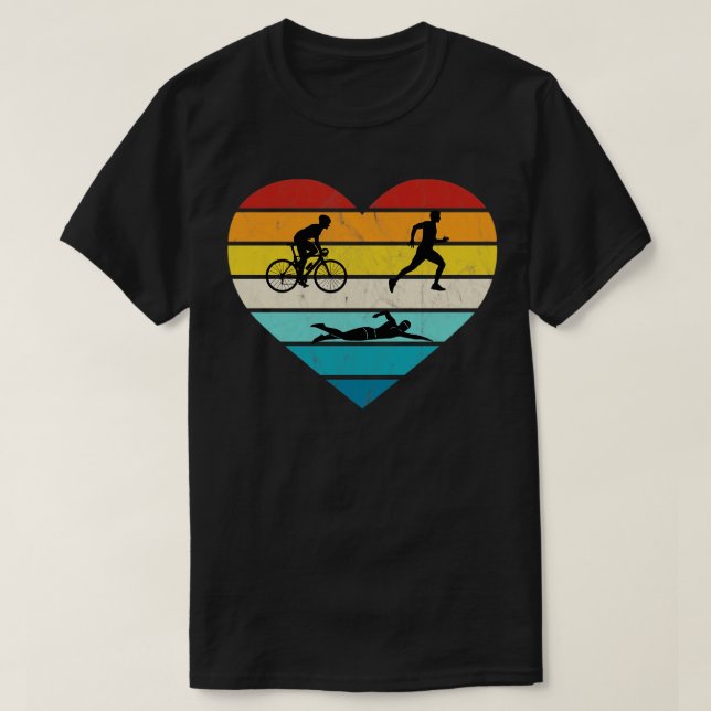 Camiseta Eu Amo Triatlo (Frente do Design)