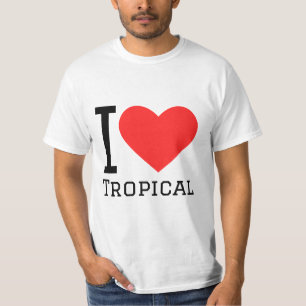 Camiseta Eu amo tropicais