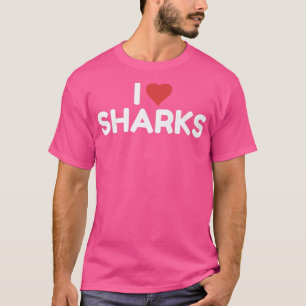 Camiseta Eu Amo Tubarões