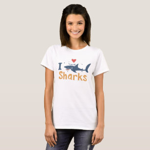 Camiseta Eu Amo Tubarões