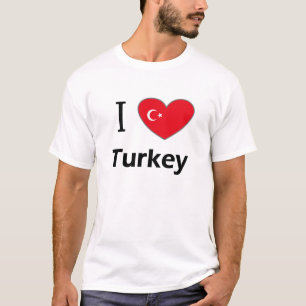 Camiseta Eu amo Turquia