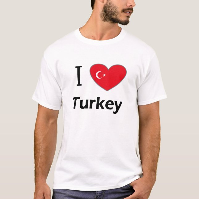 Camiseta Eu amo Turquia (Frente)