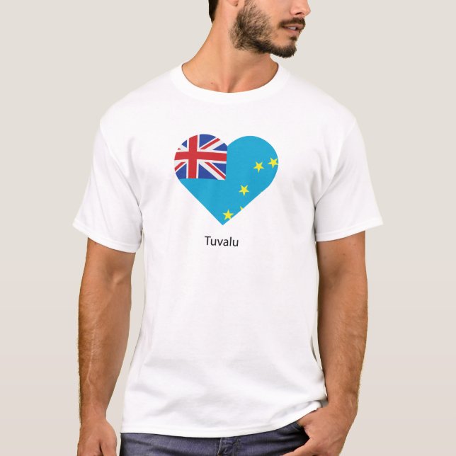 Camiseta Eu Amo Tuvalu (Frente)