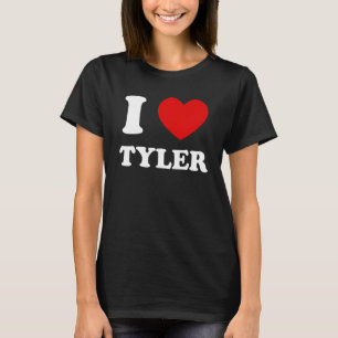 Camiseta Eu Amo Tyler I Heart Tyler Funny Tyler