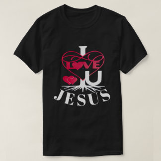 CAMISETA EU AMO U JESUS DARK T SHIRT