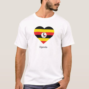 Camiseta Eu amo Uganda