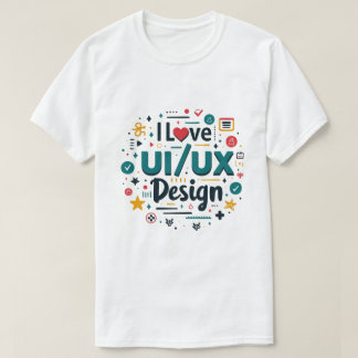 Camiseta Eu Amo Ui Ux Design Funny Ui Ux Designer