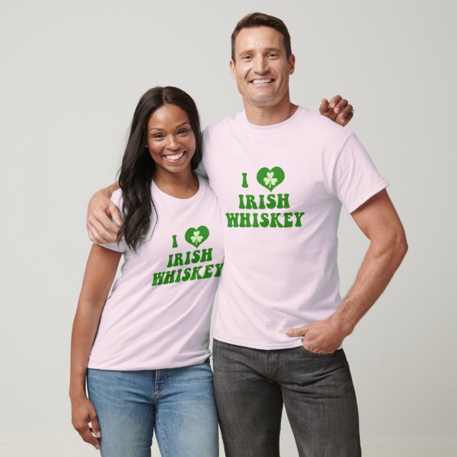 Camiseta Eu Amo Uísque Irlandês (Unissex)
