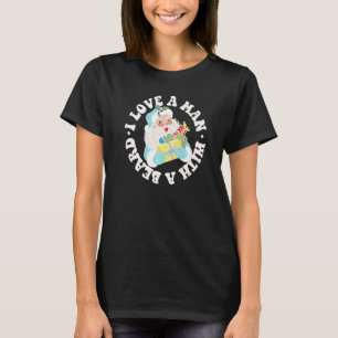 Camiseta Eu Amo Um Homem Com Uma Barba Papai Noel Retro Chr