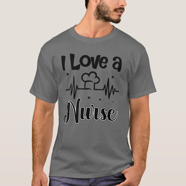 Camiseta Eu amo uma amiga enfermeira (Frente)