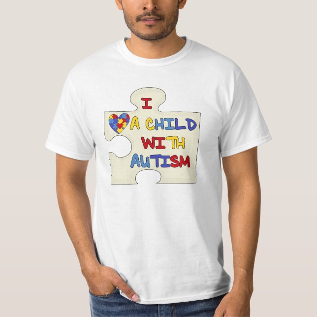 Camiseta Eu amo uma criança com autismo (Frente)