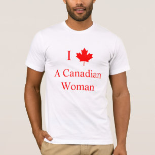 Camiseta Eu Amo Uma Mulher Canadense
