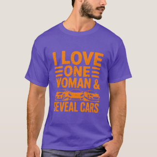 Camiseta Eu Amo Uma Mulher e Muitos Carros presente