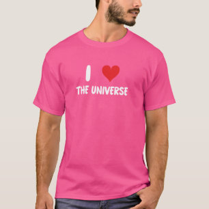 Camiseta Eu Amo Universo - Estrelas Espaciais Astrônomos Ga