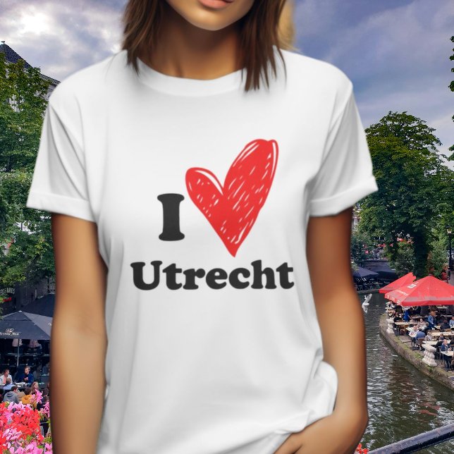 Camiseta Eu amo Utrecht (Criador carregado)