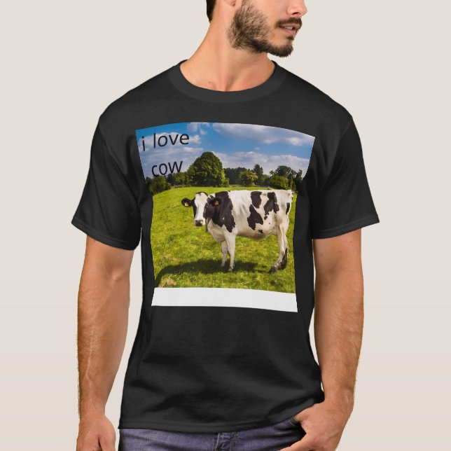 Camiseta Eu Amo Vaca (Frente)