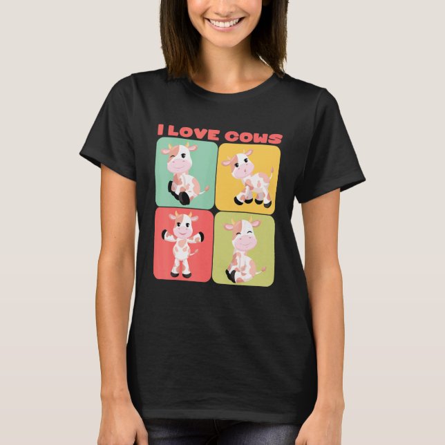 Camiseta Eu Amo Vacas (Frente)