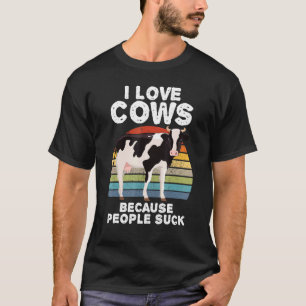 Camiseta Eu Amo Vacas Roupas Arte Gado Fazendeiro Vaca