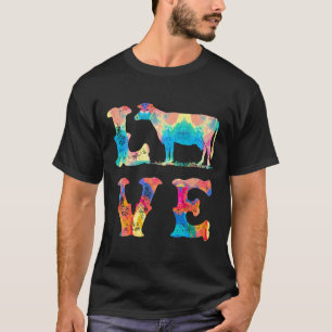 Camiseta Eu Amo Vacas Vaca Mulheres Homens Laticínios Fazen