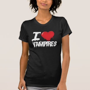 Camiseta Eu amo vampiros