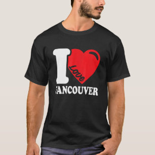 Camiseta Eu Amo Vancouver Linda Cidade Canadense Que Eu Am