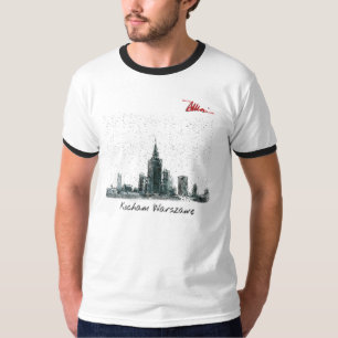 Camiseta Eu amo Varsóvia (a neve)