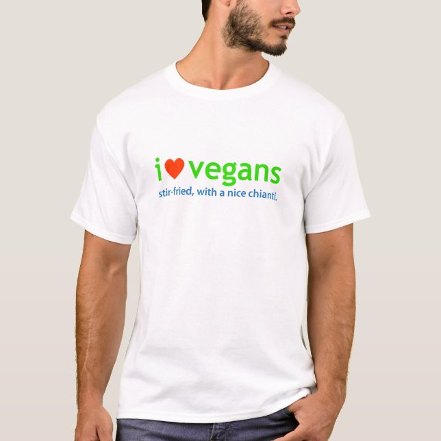 Camiseta eu amo vegans (Frente)