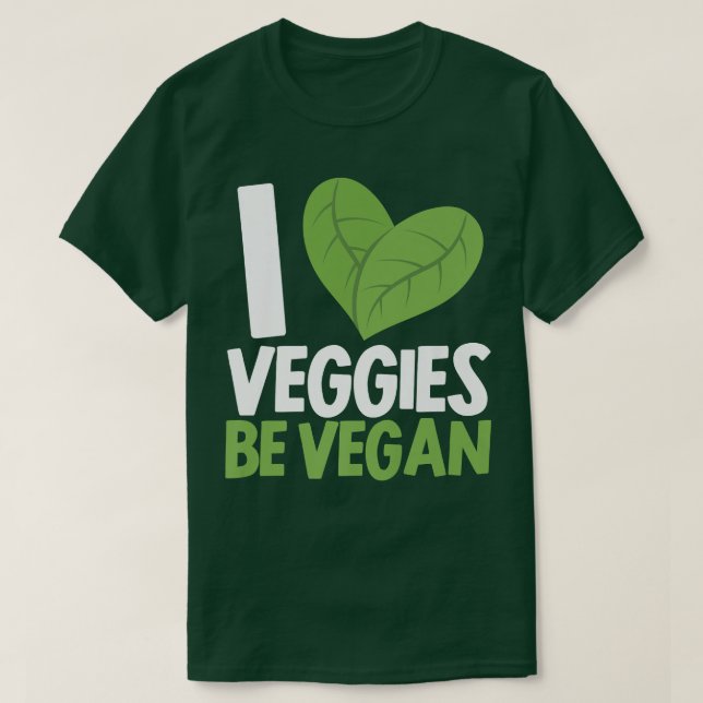 Camiseta Eu Amo Veggg Ser Vegan Herbivore Vegetarian Vegan (Frente do Design)