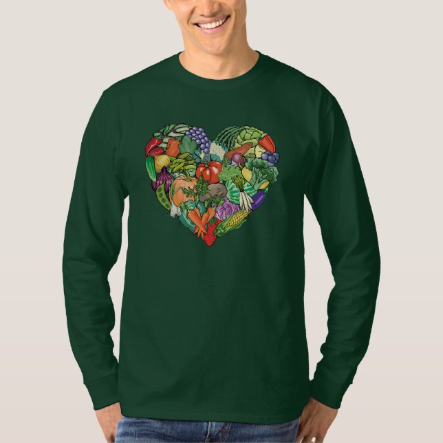 Camiseta Eu Amo Veggies (Frente)