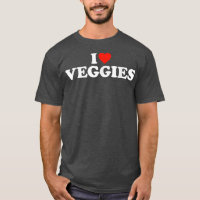 Eu Amo Veggies Vegetariana Engraçada Eu Amo Veggen