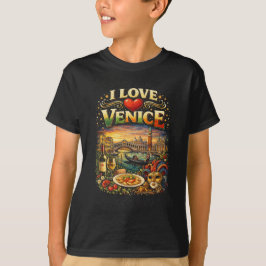 Camiseta Eu Amo Veneza