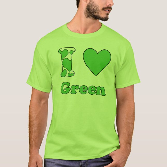 Camiseta Eu amo Verde (Frente)