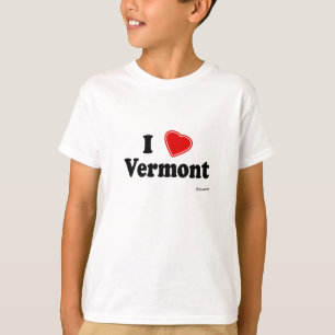 Camiseta Eu amo Vermont