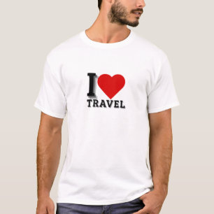 Camiseta Eu Amo Viagem - Viagem