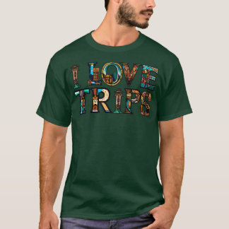 Camiseta Eu Amo Viagens