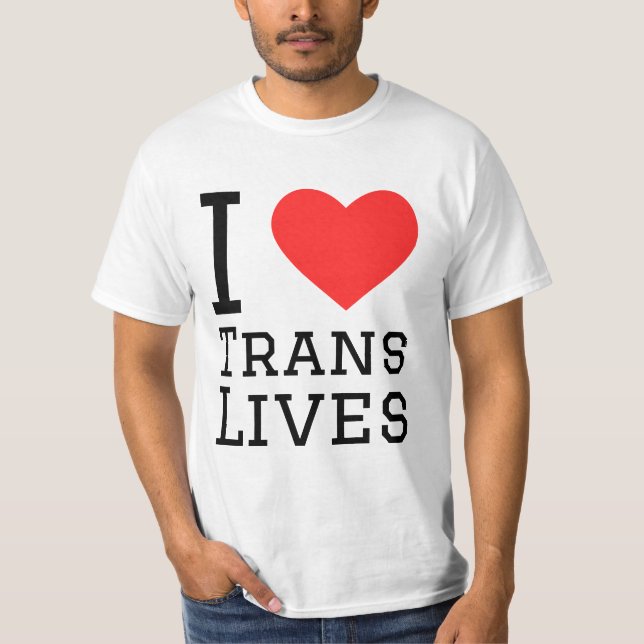 Camiseta Eu amo vidas trans (Frente)