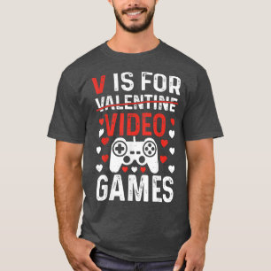 Camiseta EU AMO VIDEOS GAMES Dia de os namorados Controller