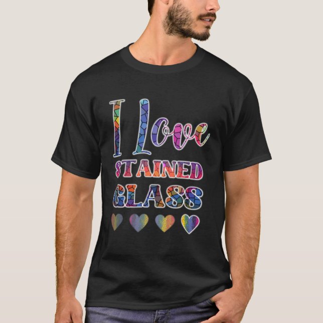 Camiseta Eu Amo Vidro Estampado (Frente)