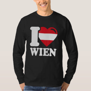 Camiseta Eu Amo Viena Capital Da Áustria Eu Amo Viena 1