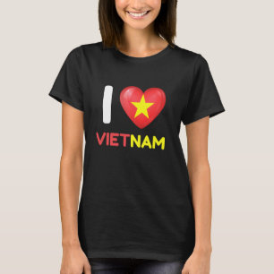 Camiseta Eu Amo Vietnamita Coração Vietnamita Tra Família V