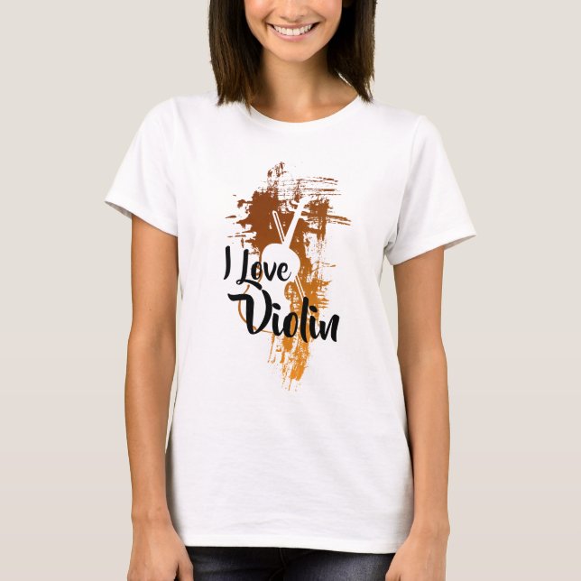 Camiseta Eu Amo Violin (Frente)