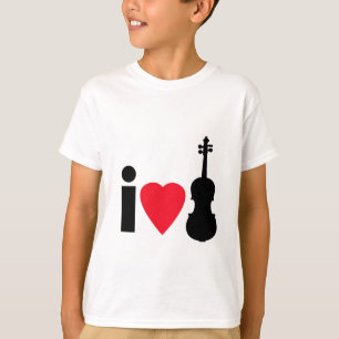 Camiseta Eu amo violinos