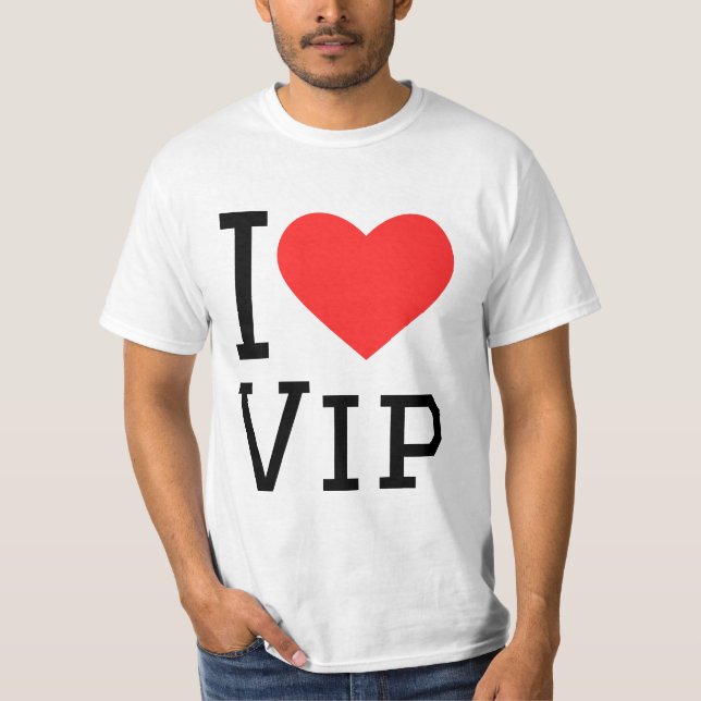 Camiseta Eu amo vip (Frente)