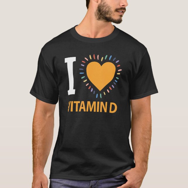 Camiseta Eu Amo Vitamina D (Frente)