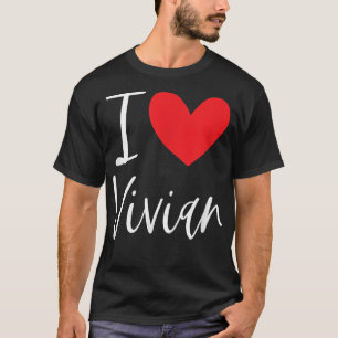 Camiseta Eu Amo Vivian Name Personally Girl Woman BFF Fri